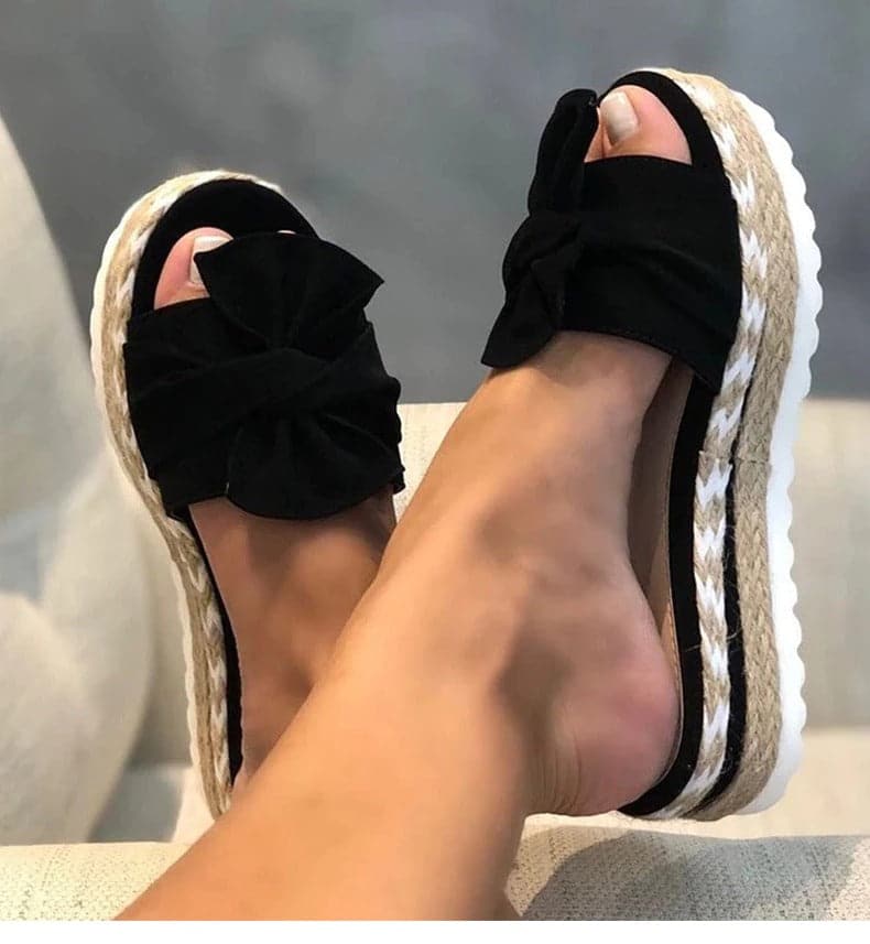 Générique Sandales Compensées Femme Chausson Orthopedique