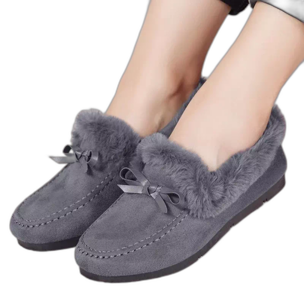 PiedNaturel - Mocassin style fourrure pour femme