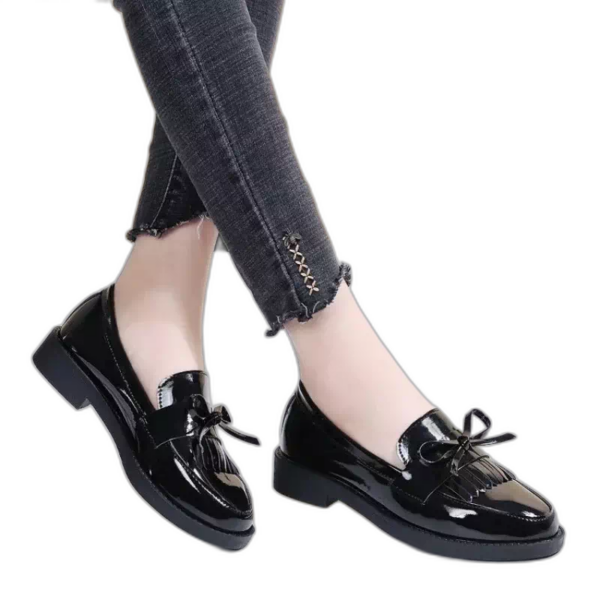 PediRelief-Mocassin-cuir-noir-pour-femme-1