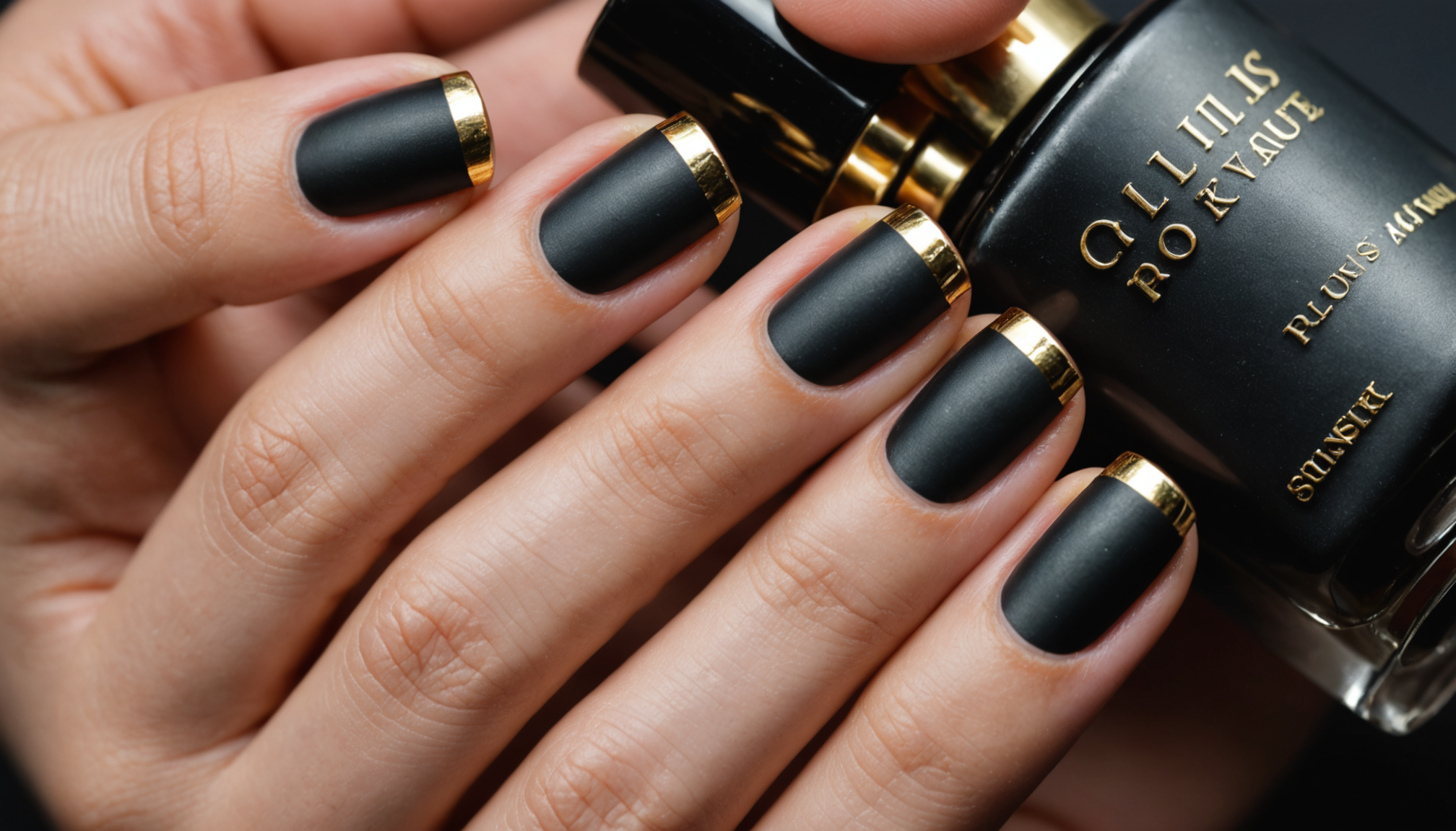 apprenez à réaliser une french manucure chic en noir et or avec nos conseils faciles, pour des ongles élégants et tendances en quelques étapes simples.