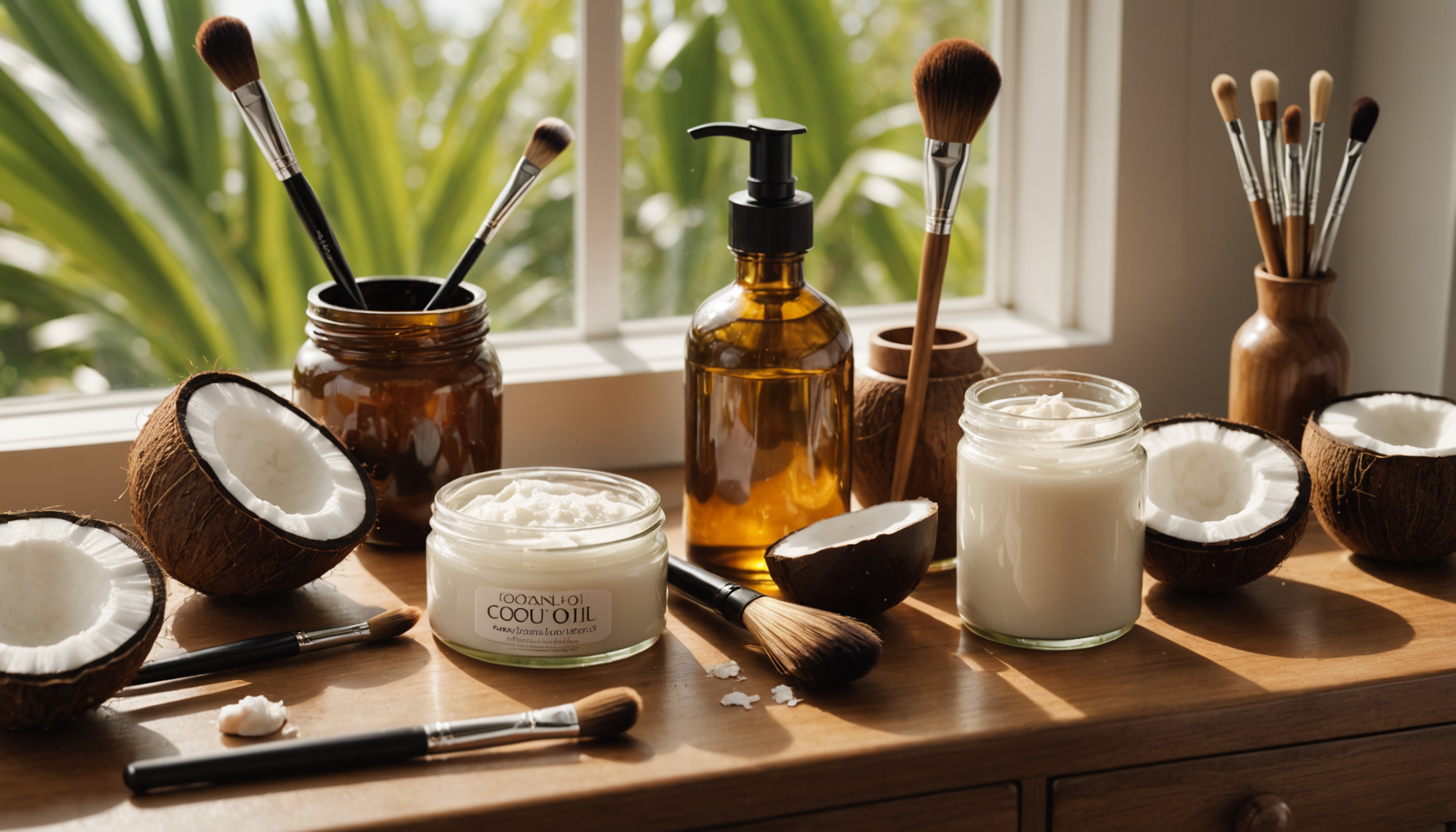 explorez les nombreux usages de l'huile de coco, de son efficacité en tant que démaquillant naturel à ses autres bienfaits beauté et soins au quotidien. découvrez comment intégrer ce produit polyvalent à votre routine!