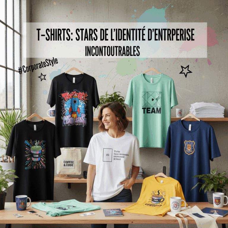 Pourquoi les produits et goodies d’entreprise deviennent incontournables (et pourquoi les t-shirts restent les stars absolues)