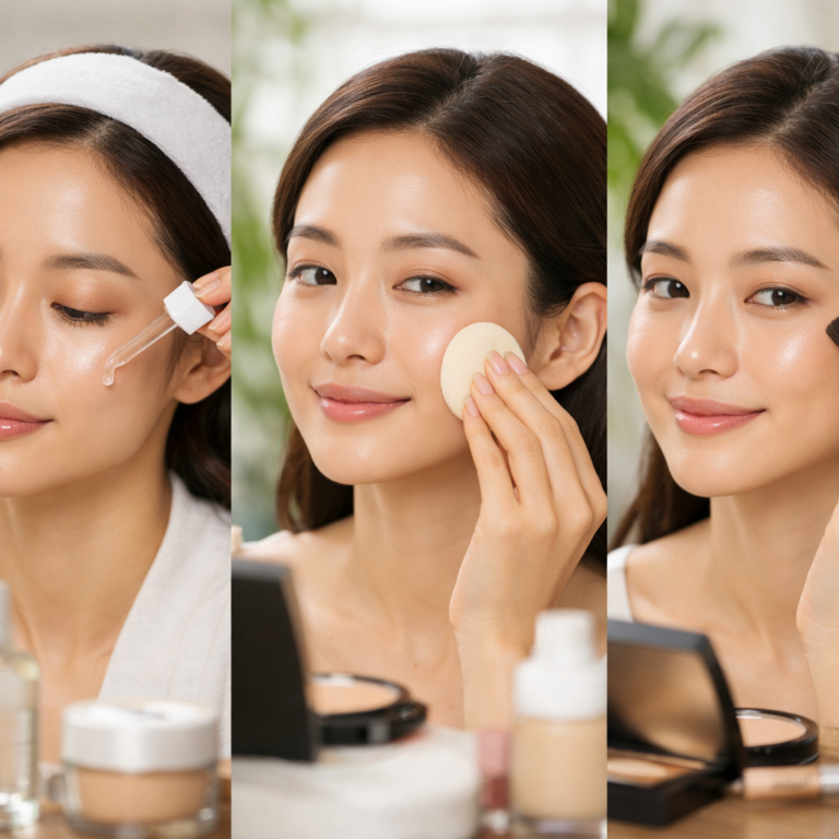 Astuce maquillage coréen : teint naturel et lumineux en 3 étapes