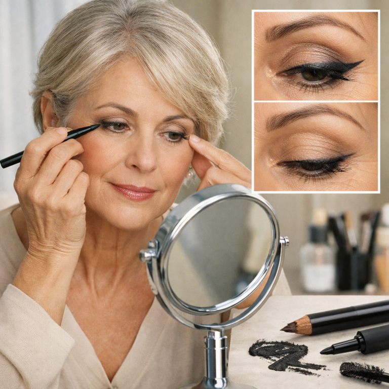 Eyeliner après 60 ans : 6 erreurs à éviter pour un regard naturel