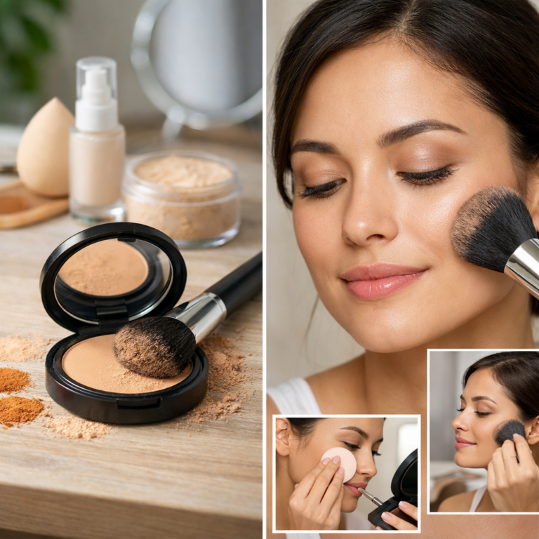 Fond de teint en poudre : mode d’emploi pour un teint naturel
