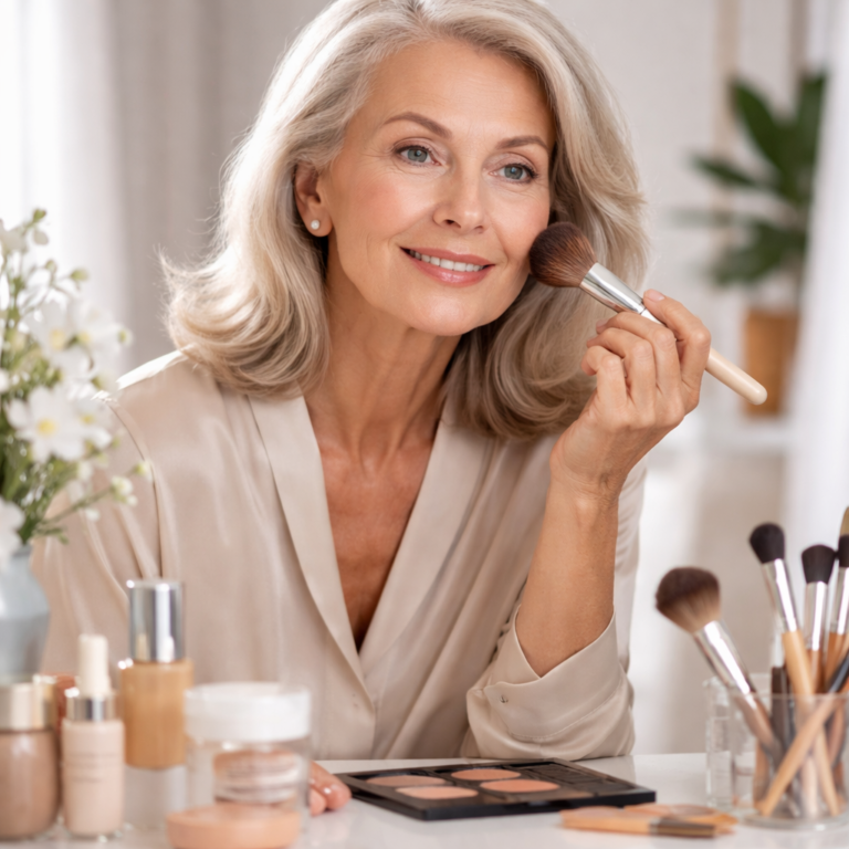 Maquillage après 60 ans : conseils pratiques pour un teint lumineux et naturel