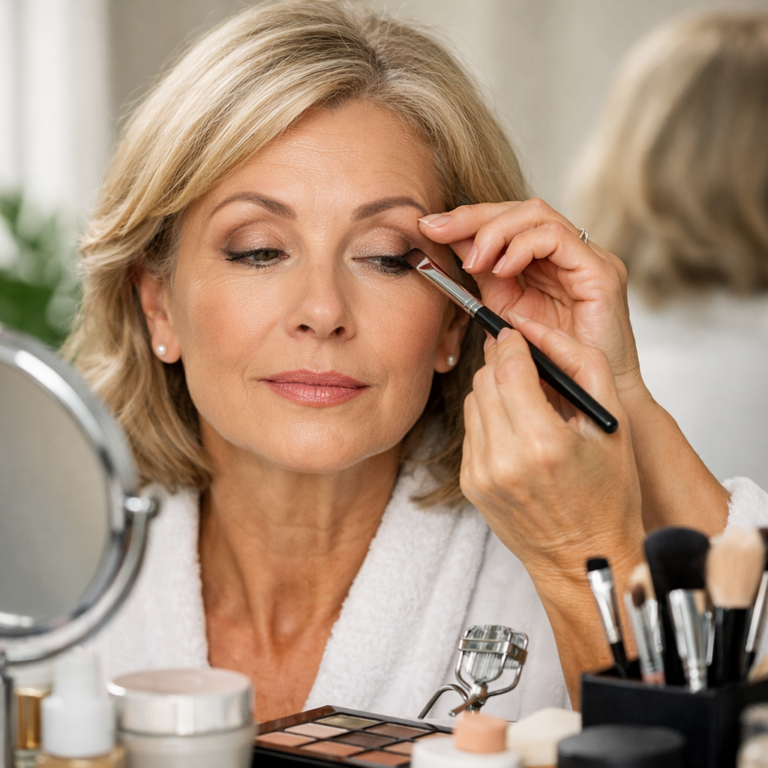 Paupières tombantes : maquillage malin pour sublimer la peau mature