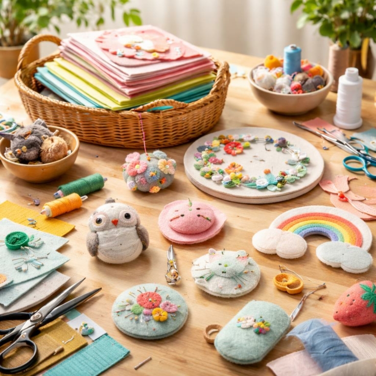 21 projets en feutrine faciles et élégants à réaliser chez soi