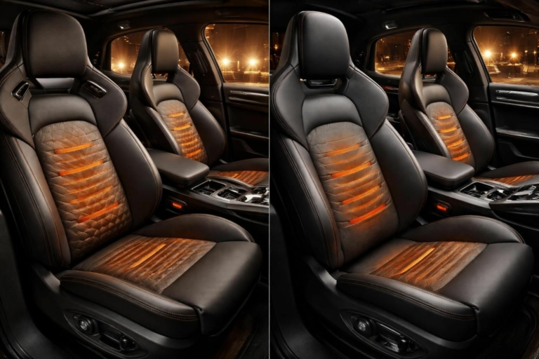 découvrez le confort ultime avec les sièges chauffants recaro, spécialement conçus pour audi q5 et porsche cayenne. profitez d'une chaleur agréable et d'un soutien ergonomique pour des trajets en toute sérénité.