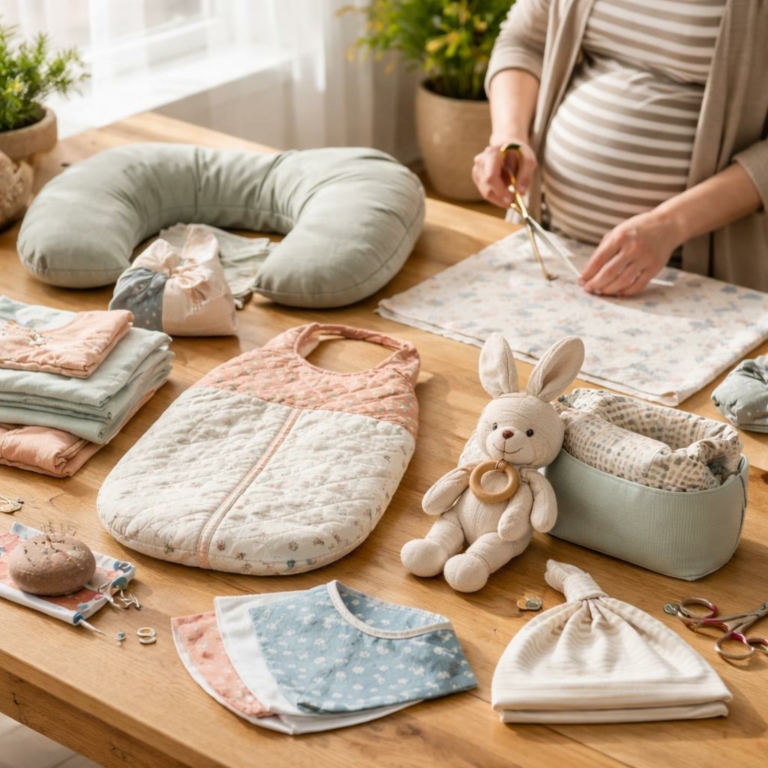 Coudre pour l’arrivée de bébé : 6 projets indispensables pour les futures mamans