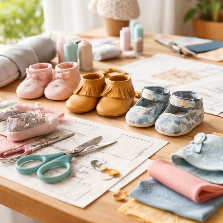 DIY : 10 tutoriels pas à pas pour coudre des chaussons de bébé