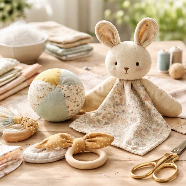 Jouets bébé à coudre : patrons rapides et mignons (DIY facile)