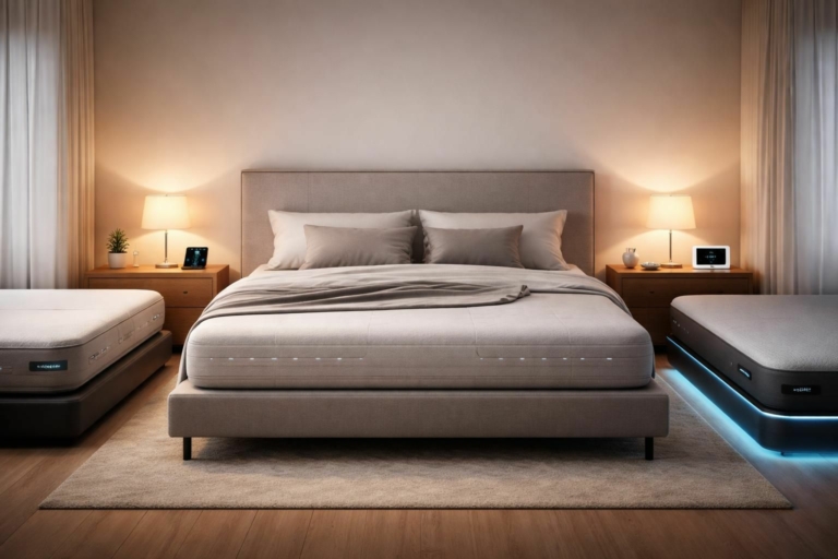 découvrez nos solutions de literie connectée avec sleep number, eight sleep et withings pour un confort nocturne optimal et un sommeil personnalisé.