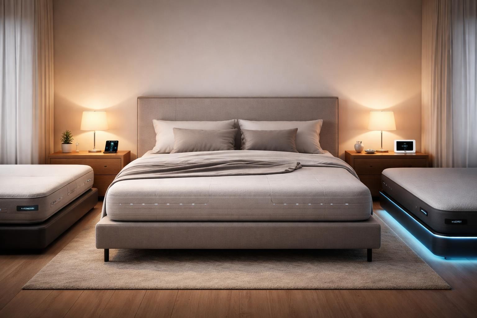 découvrez nos solutions de literie connectée avec sleep number, eight sleep et withings pour un confort nocturne optimal et un sommeil personnalisé.