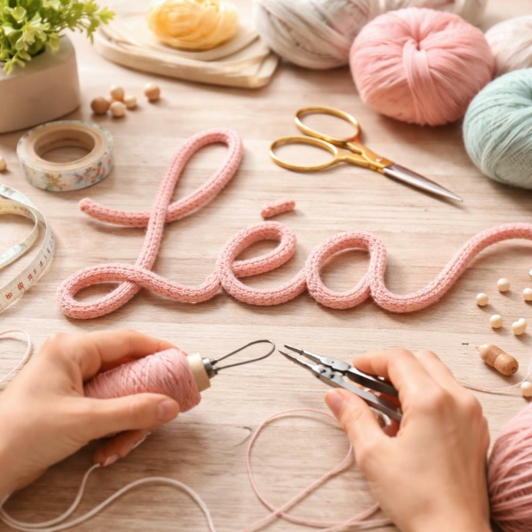 Tricotin : tutoriel pas-à-pas pour écrire un prénom et astuces pro pour un rendu soigné