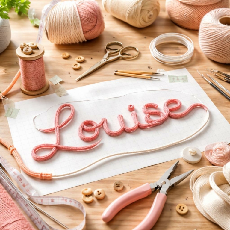 Tuto tricotin : réaliser un joli prénom pas à pas avec astuces pro