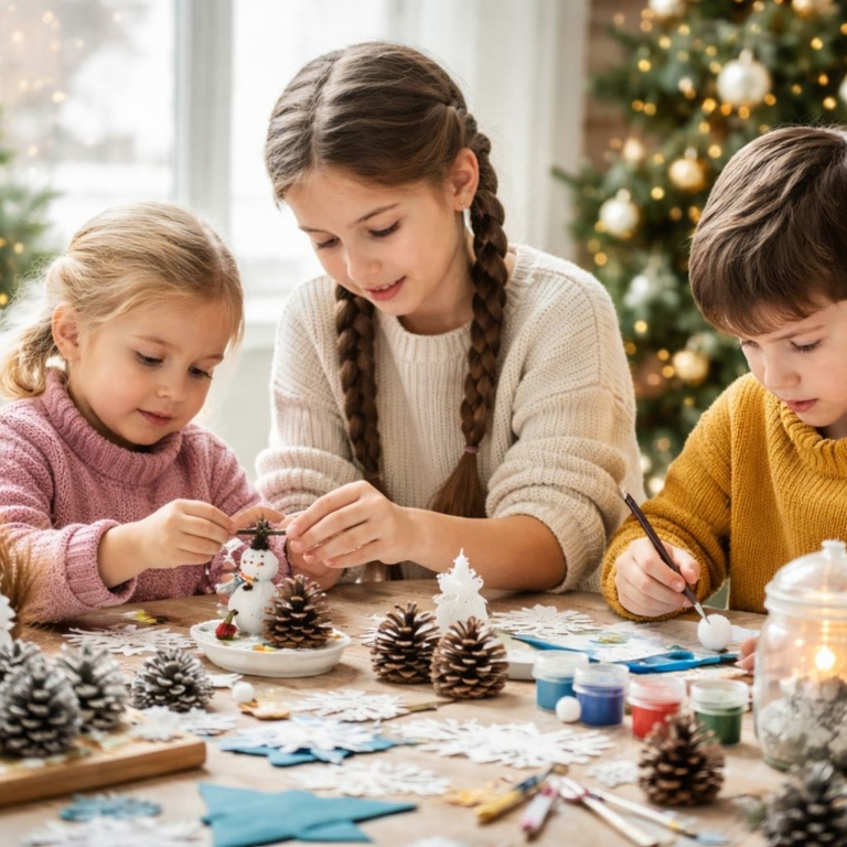 40 bricolages d’hiver pour enfants : idées simples, matériaux et astuces
