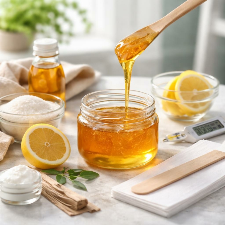 Cire au sucre maison : recette simple, efficace et sécurisée