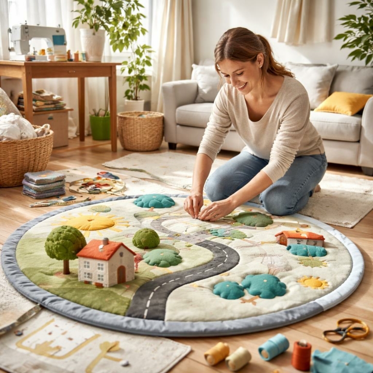 Tapis de jeu DIY : coudre facilement un coin ludique et sûr